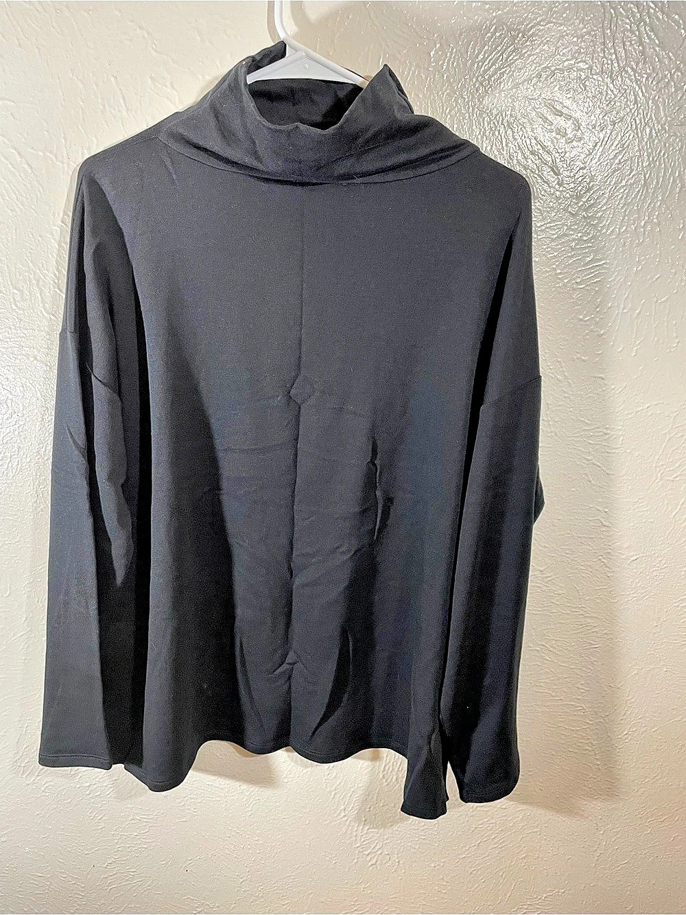 Eileen Fisher Long Sleeve Tunic in Black Size Large Like New